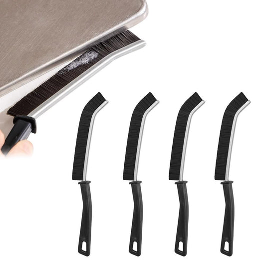 Gap & Crevice Cleaning Brush Set | 4-Pack Multifunctional Household Brushes for Windows, Tracks & Tiles – Black Kemu |Fashion Home Kitchen Beauty