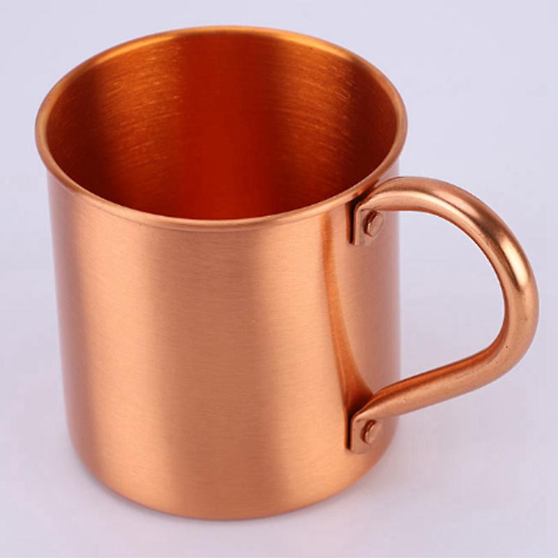 Sports Products Straight Cup Handle Cocktail Cup Pure Copper Mug Kemu |Fashion Home Kitchen Beauty