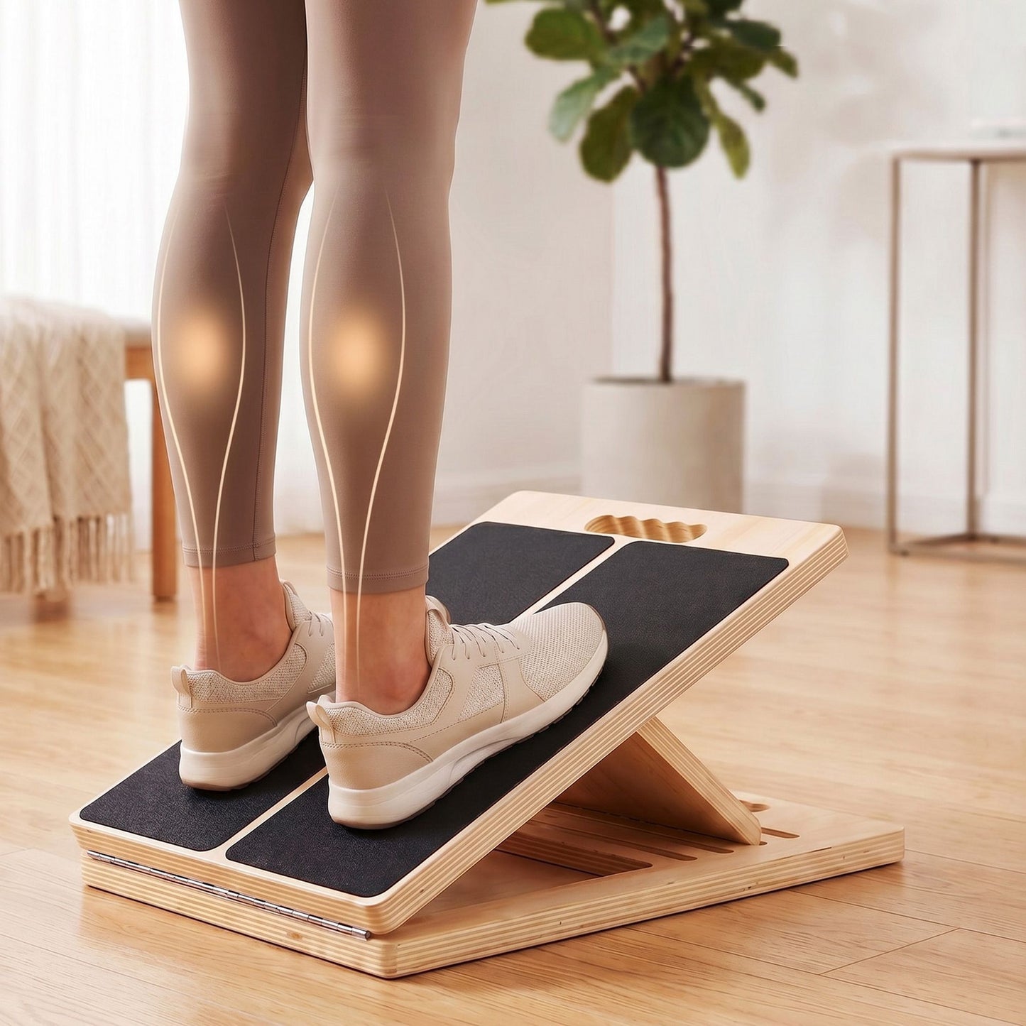 Everfit Wooden Slant Board for Squat & Calf Stretch 5 Angle Foldable Home Gym Kemu |Fashion Home Kitchen Beauty