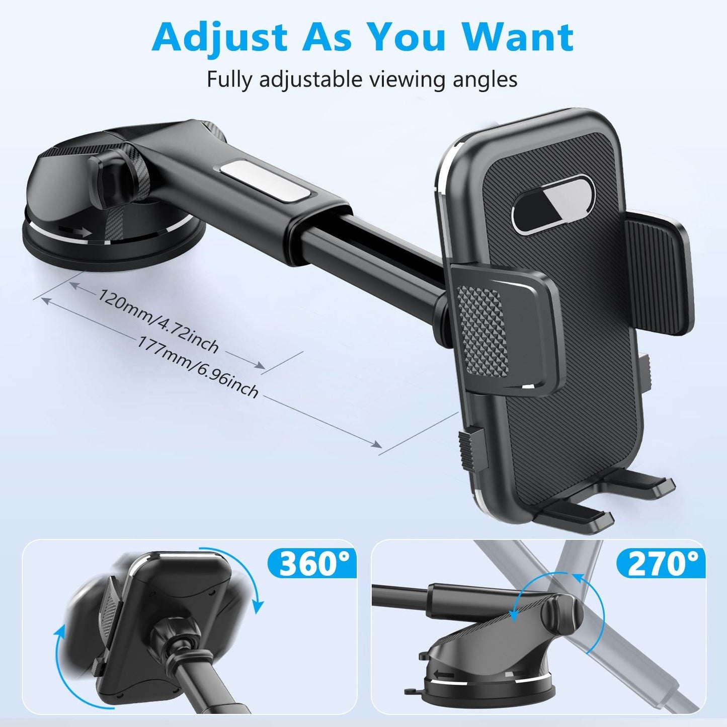 ML-236 Universal Car Phone Holder, Suction Mount for Dashboard and Windscreen Kemu |Fashion Home Kitchen Beauty