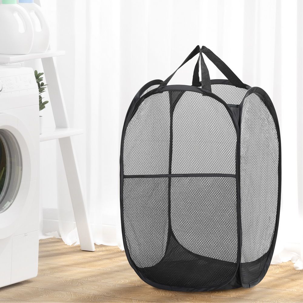 2 Pack Foldable Laundry Basket Hampers, Black Kemu |Fashion Home Kitchen Beauty