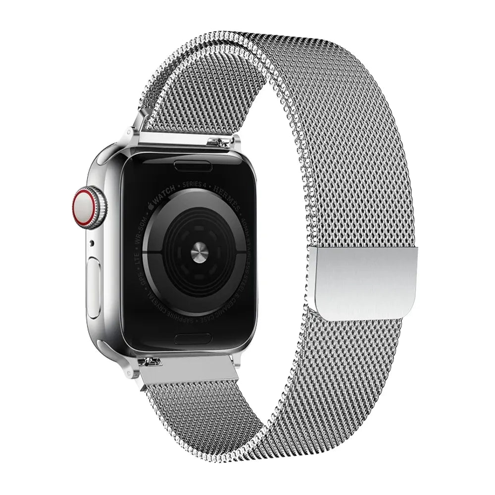 Milanese Watch Band Compatible with Apple Watch Ultra 2 3 Series 11 10 9 8 7 6 5 3 SE Rose Gold, 42mm 44mm 45mm 46mm 49mm Kemu |Fashion Home Kitchen Beauty