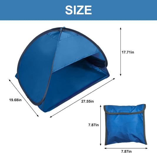 Pop-up Beach Shelter - Portable Beach Tent Anti-UV, Windproof, Picnic Tent for Small Dogs, Cats and Other Small Pets, Blue Kemu |Fashion Home Kitchen Beauty