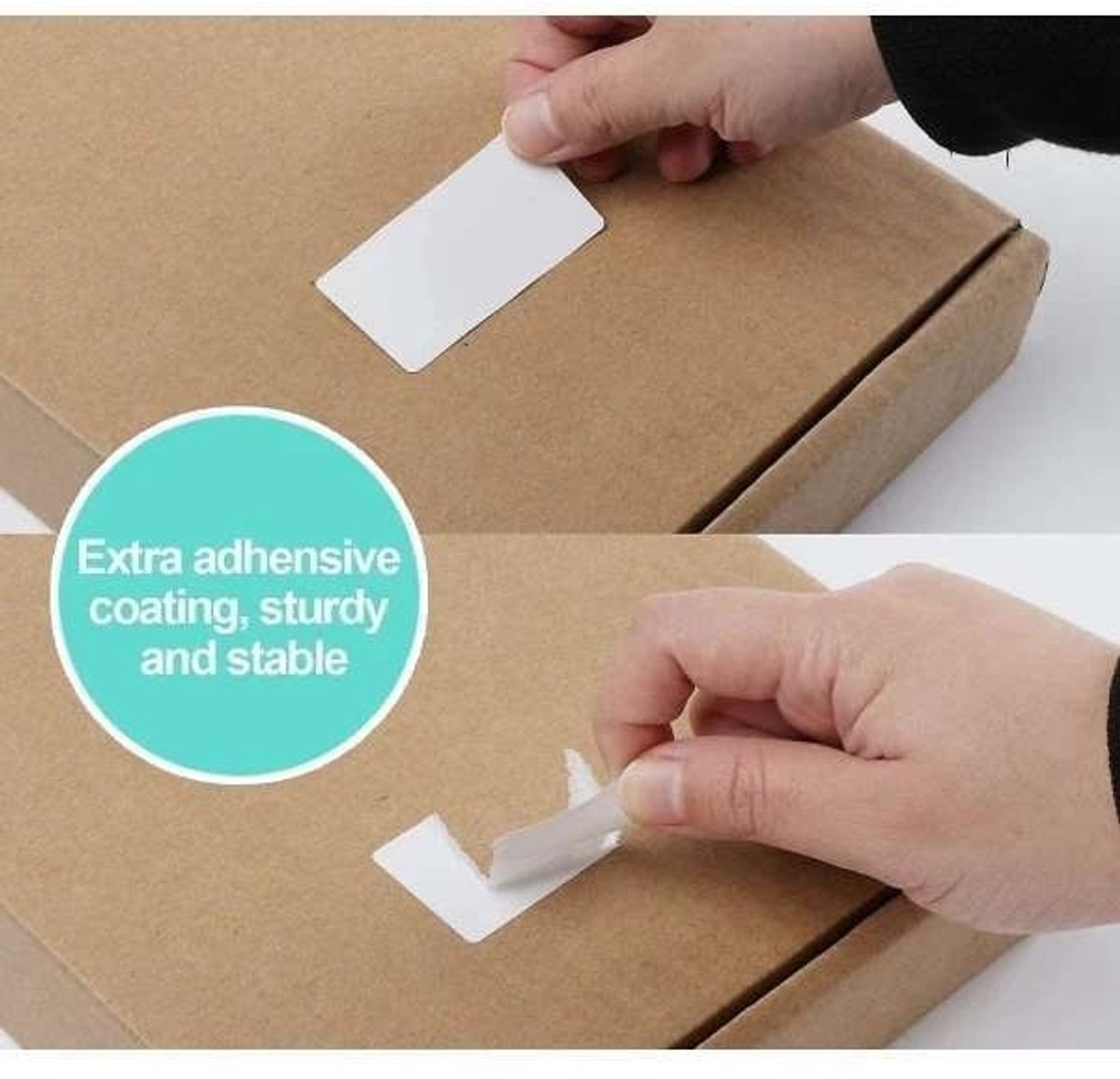 White self-adhesive labels - 1000 sheets - Label stickers - Freezer labels - Printing paper - 6x3cm - Date labels - Writable labels - Best before and canning labels Kemu |Fashion Home Kitchen Beauty