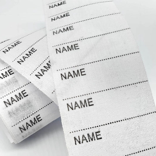200 pcs iron-on name labels with pen - washable labels - woven labels for clothing, school uniforms, bags, towels, hats, gloves, scarves Kemu |Fashion Home Kitchen Beauty