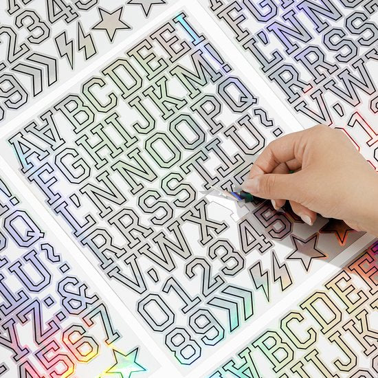 Letter stickers - 10-sheet vinyl letter stickers - 1.5-inch self-adhesive alphabet and number stickers - waterproof - suitable for mailboxes, windows, doors, cars, boats, house numbers (Style B) Kemu |Fashion Home Kitchen Beauty
