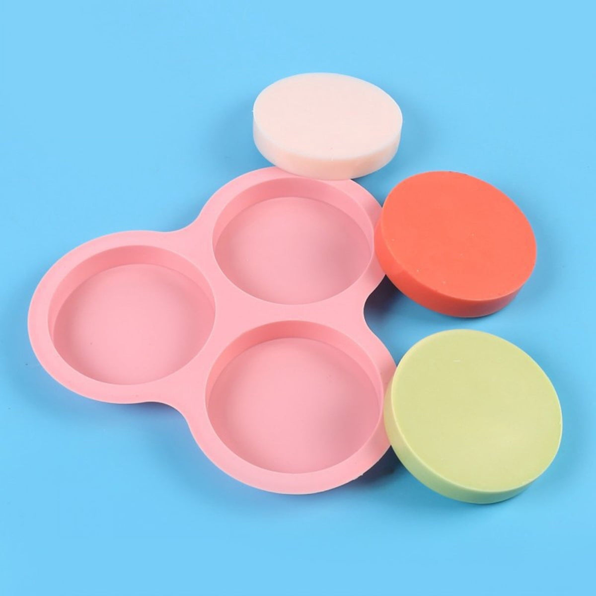 1 Pcs Silicone Egg Cups for Air Fryer,3-Cavity Cupcake Baking Tray,Round Silicone Baking Tools,Round Silicone Ramekins,for Sandwiches,Non-Stick Tray for Baking Accessories,(Dark Gray,9.06x8.46 in) Pink Kemu |Fashion Home Kitchen Beauty