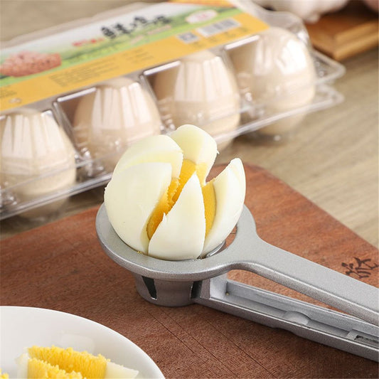 Best Utensils Stainless Steel Egg Slicer Wedger Cutter, Divides Hard Boiled Eggs Into 6 Equal Segments In One Action Kemu |Fashion Home Kitchen Beauty
