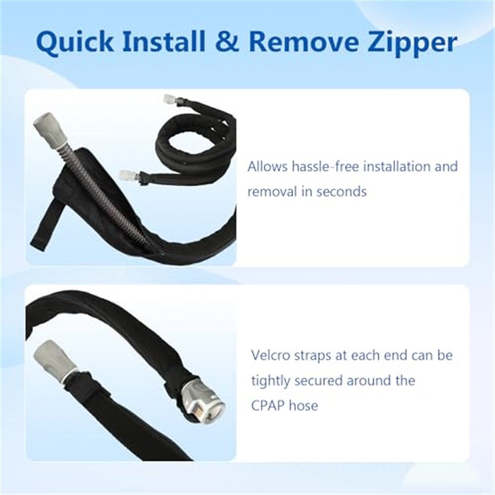 5.9ft Hose Cover Tube Cover Protector from Cats Puppy, Prevent Rainouts and Reduce Noise, Easy to Install and Clean(oniy Respiratory tube sleeve)