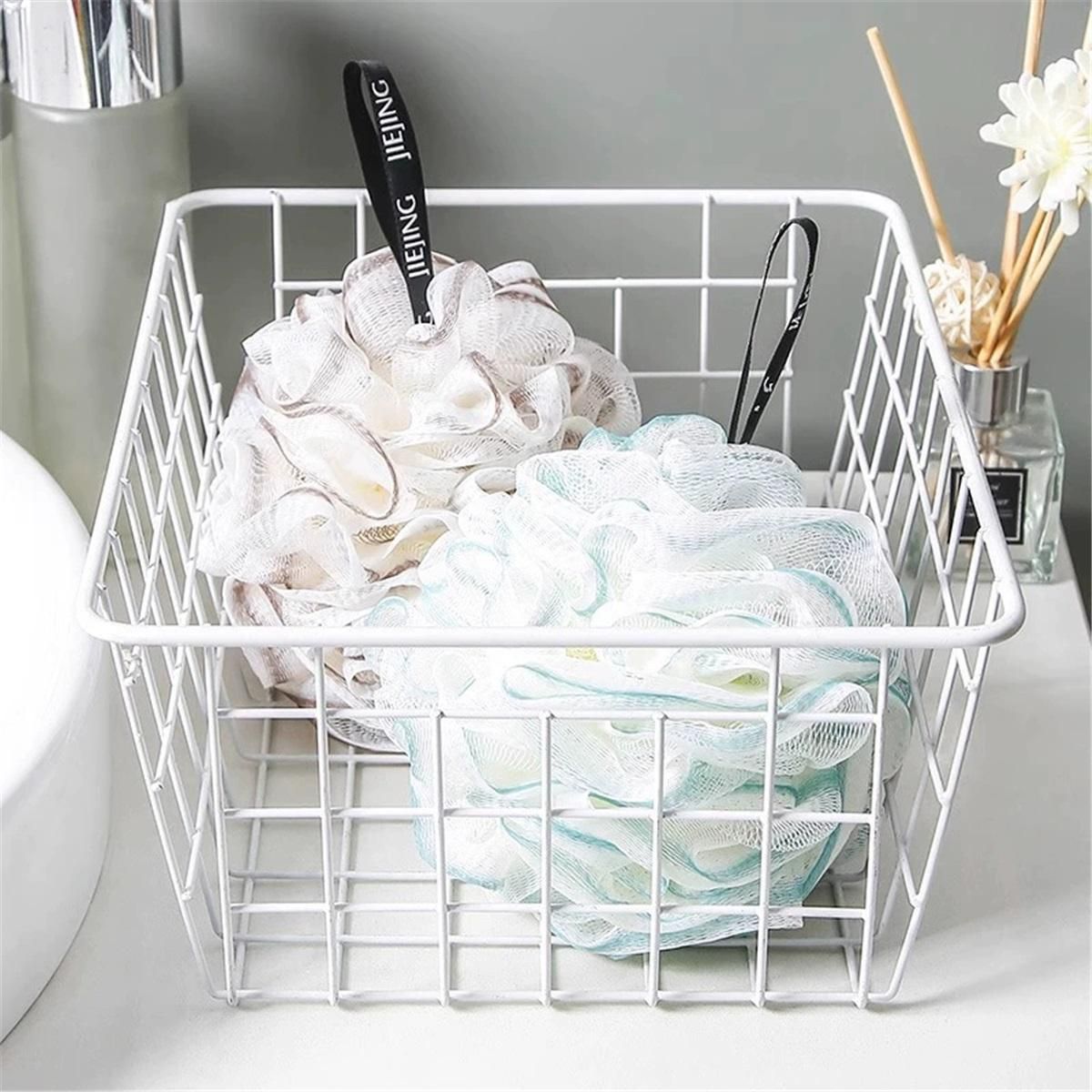 Loofah-Bath-Sponge Lace-Mesh-Set // 2-Scrubs-in-1 by Shower Bouquet(4 Pack Spa Colors) Body Luffa Loofa Loufa Puff - Exfoliate, Cleanse Skin with Luxurious Bathing Accessories Kemu |Fashion Home Kitchen Beauty