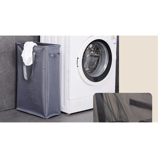Ultra thin laundry basket, narrow laundry basket with handle, foldable, portable storage box for dirty clothes (dark gray 39*19*60) Kemu |Fashion Home Kitchen Beauty