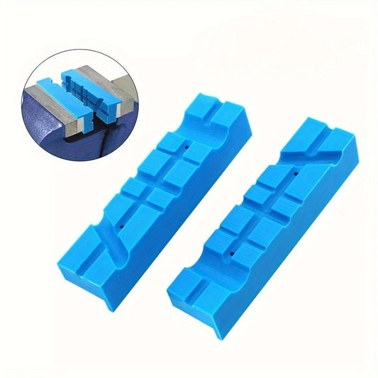 5.5" Jaws, Magnetic Universal Soft Jaws Pads, with Multiple Angle Grooves Design, Multipurpose - Use on any Metal Vise, Used for woodworking, golf, jewelry making, piping (1 pair) Kemu |Fashion Home Kitchen Beauty