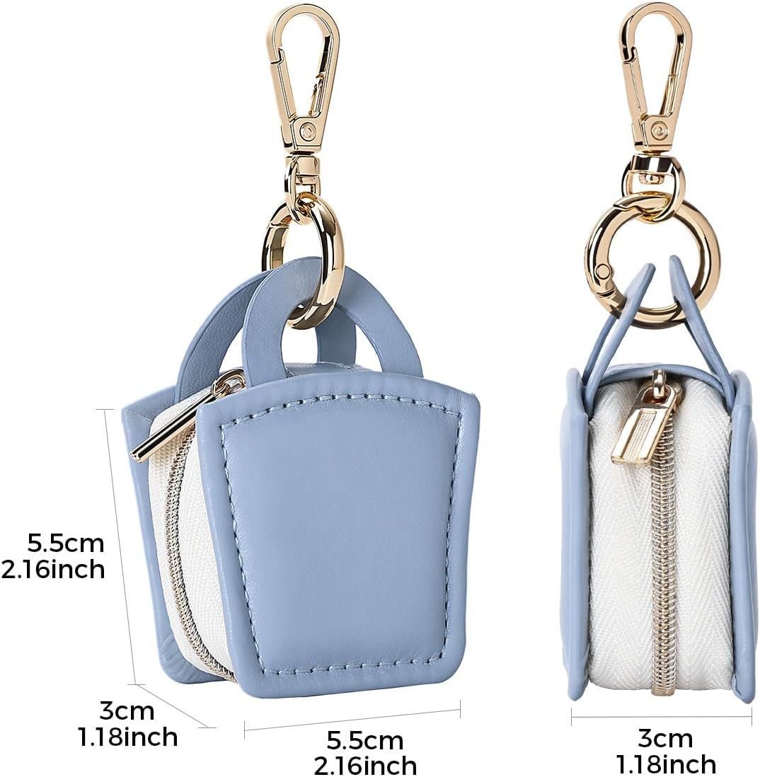 2pcs Ring holder Keychain for jewelry,Portable Mini Gym Travel Jewelry Case for Earrings, Rings, Necklaces Man and Women (Blue) Kemu |Fashion Home Kitchen Beauty