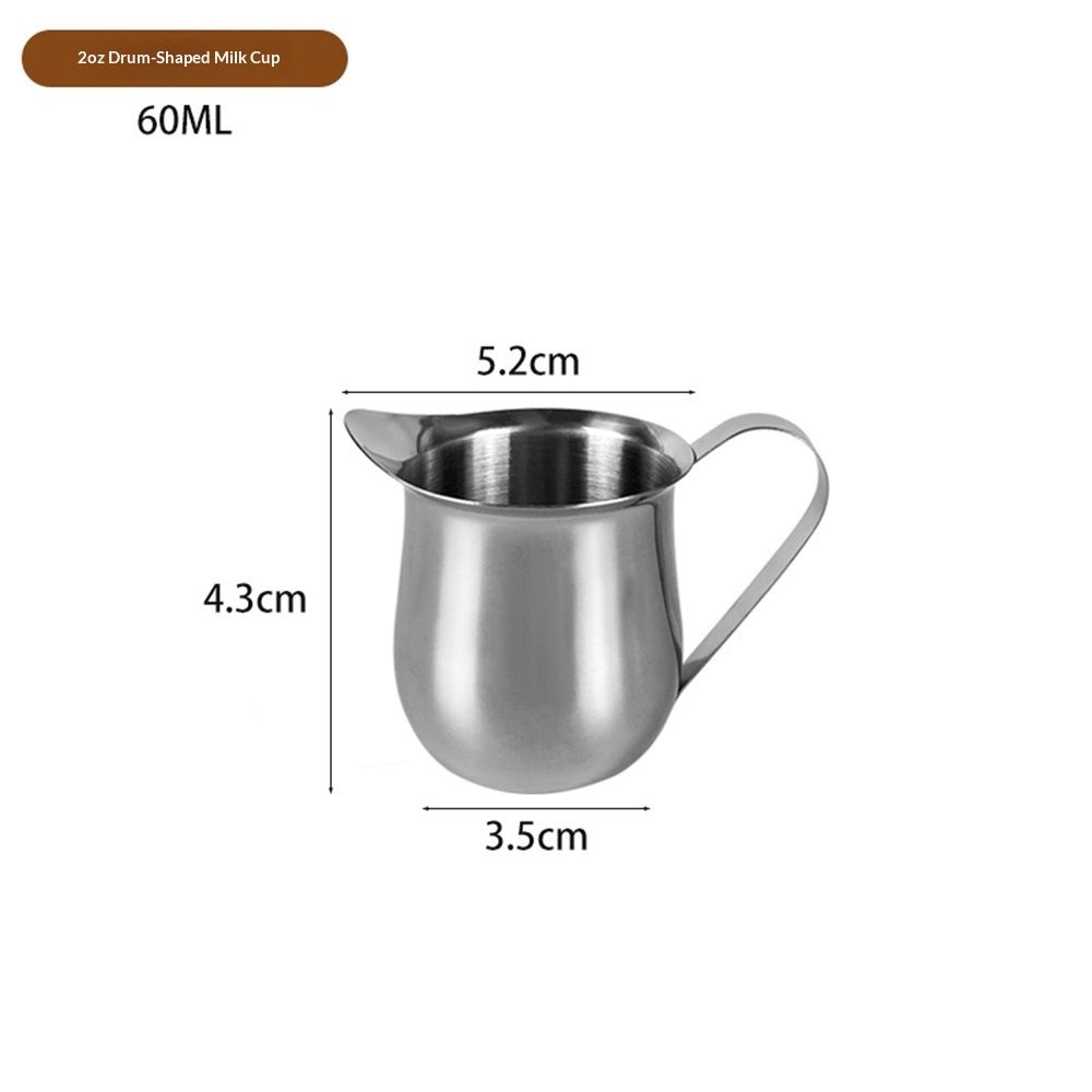 60ml 2ozMilk Frothing Pitcher Stainless Steel Small Bell-Shaped Creamer Coffee Jug for Barista Cappuccino Espresso Cups Latte Art Pitcher Kemu |Fashion Home Kitchen Beauty