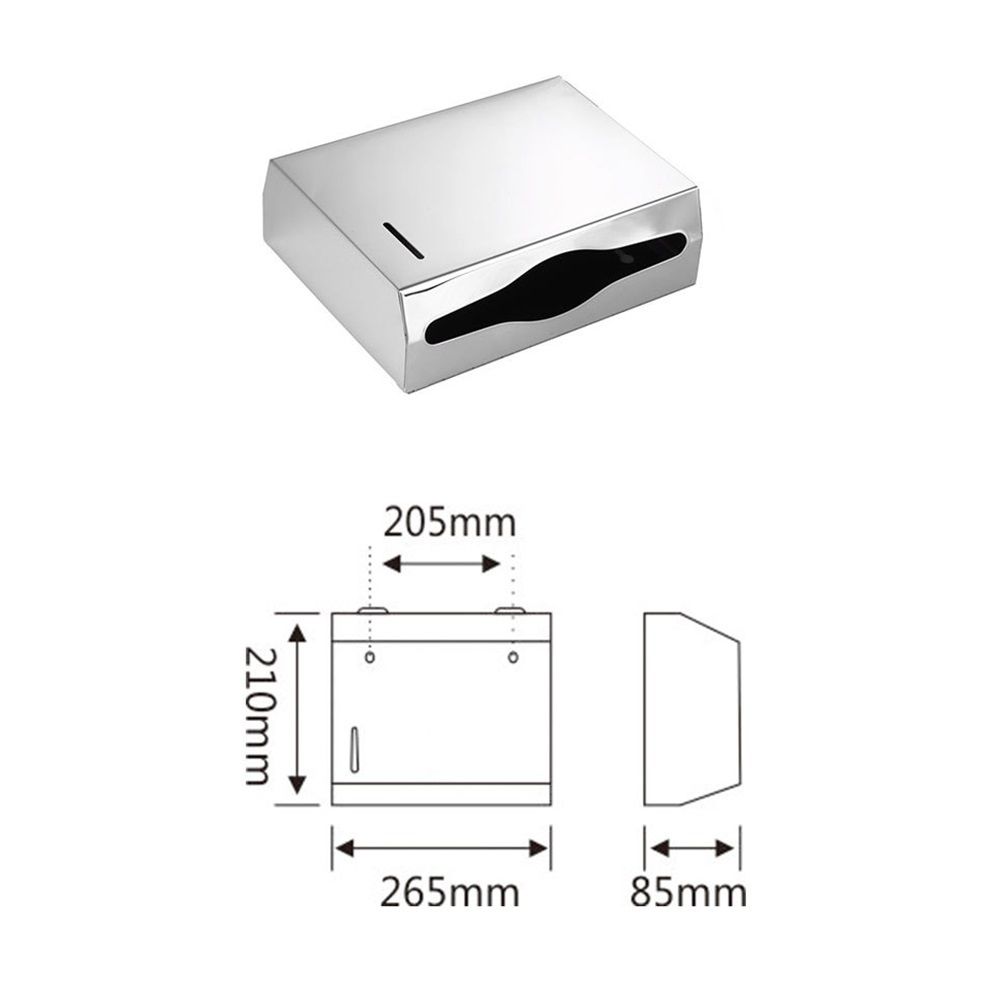 Paper Towel Dispenser Wall Mount - Large Capacity Stainless Steel Tissue Holder, Suitable for Bathrooms and Public Places, 304 sandblasted Kemu |Fashion Home Kitchen Beauty