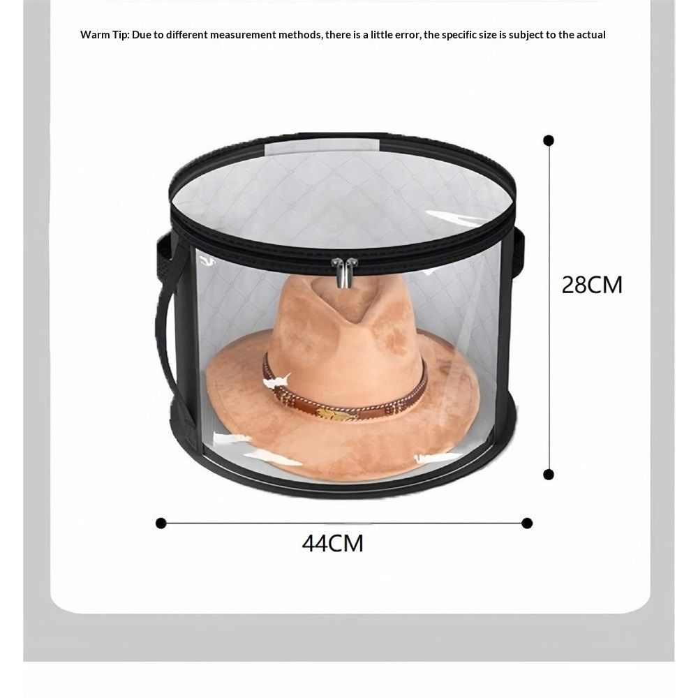 2PCS Extra Large Clear Hat Organizer for Travel and Wardrobe, Holds up to 7 Hats, Round Hat Box Storage for Women & Men,Large Capacity Cowboy Hat Organizer(Black) Kemu |Fashion Home Kitchen Beauty