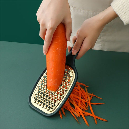 2pcs Hand Grater, Compact Shredder with Ergonomic Handle, Ideal for Cheese and Vegetables, Stainless Steel, Great Gift for Home Chefs,Green Kemu |Fashion Home Kitchen Beauty