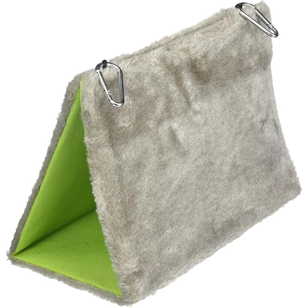 Winter Warm Bird Nest House Hammock Hanging Bed Toy Hut Hideaway for Hamster Parakeet Cockatiel Finch Canary Conure Lovebird Cage Perch Stand (gray) Kemu |Fashion Home Kitchen Beauty