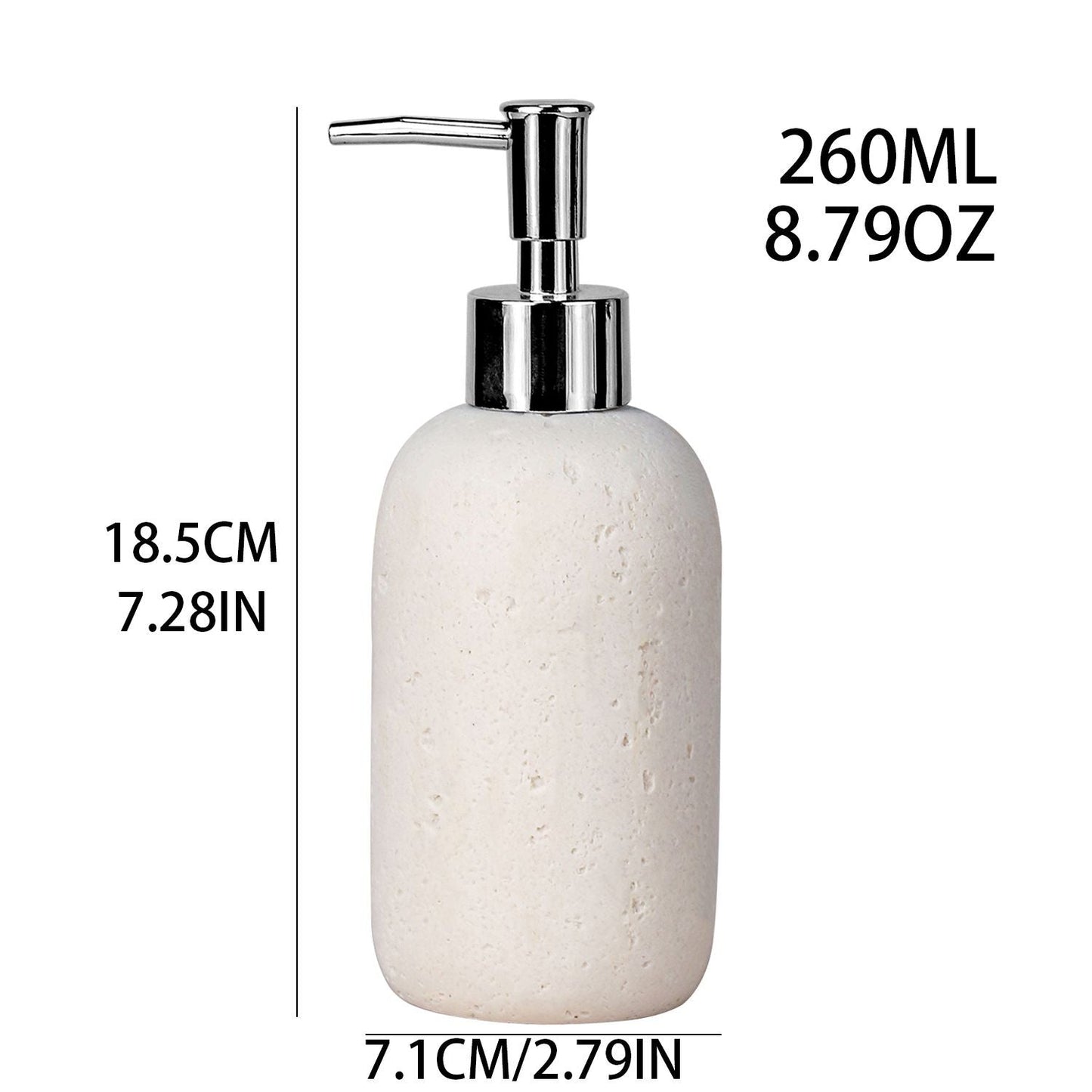 Hand Soap Dispenser with Stainless Steel Pump, for Bathroom and Kitchen, Luxury Farmhouse, Boho & Zen Style, Sandstone Finish, Rust Proof, Beige yellow Kemu |Fashion Home Kitchen Beauty