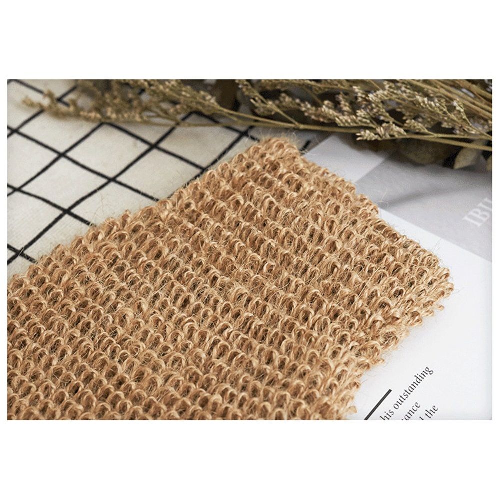 Jute Bath Gloves for Skin Exfoliation, Washcloth for Body Scrub and Cleansing - Good for Men and Women - Set of 4 Wash Mittens Kemu |Fashion Home Kitchen Beauty