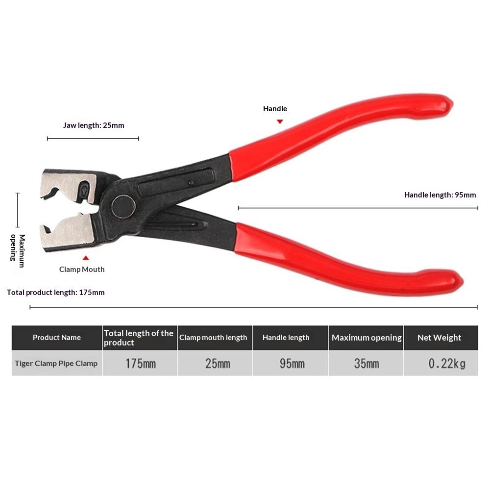 2pcs Automotive Hose Clamp Tool Welding Pliers for Efficient Hose Removal Purpose Water Clamp Pliers for Auto Repair and Maintenance(red) Kemu |Fashion Home Kitchen Beauty