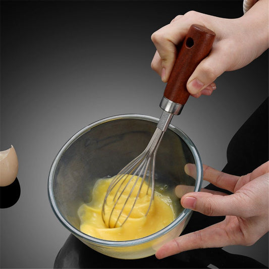 Egg Whisk: Stainless Steel Kitchen Cooking Wire Balloon Wisk,Manual Baking Tool for Hand Mixing, Blending Sauce (silvery 22*4.5cm) Kemu |Fashion Home Kitchen Beauty