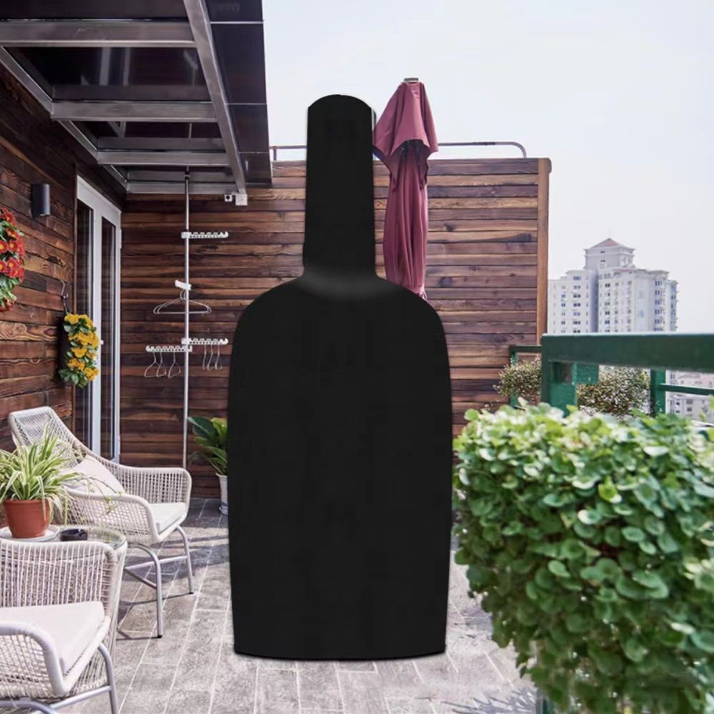 Outdoor Pizza Oven Cover - Black Weather Resistant Dustproof BBQ Rain Cover for Wood/Charcoal Fired Pizza Oven (165x65x45cm) Kemu |Fashion Home Kitchen Beauty