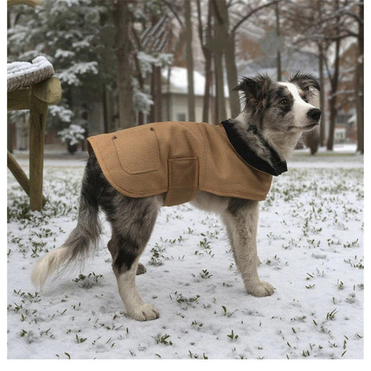 Firm polyester Dog Chore Coat, Insulated Weather Resistant Jacket for Cold and Windy Conditions, Large Kemu |Fashion Home Kitchen Beauty