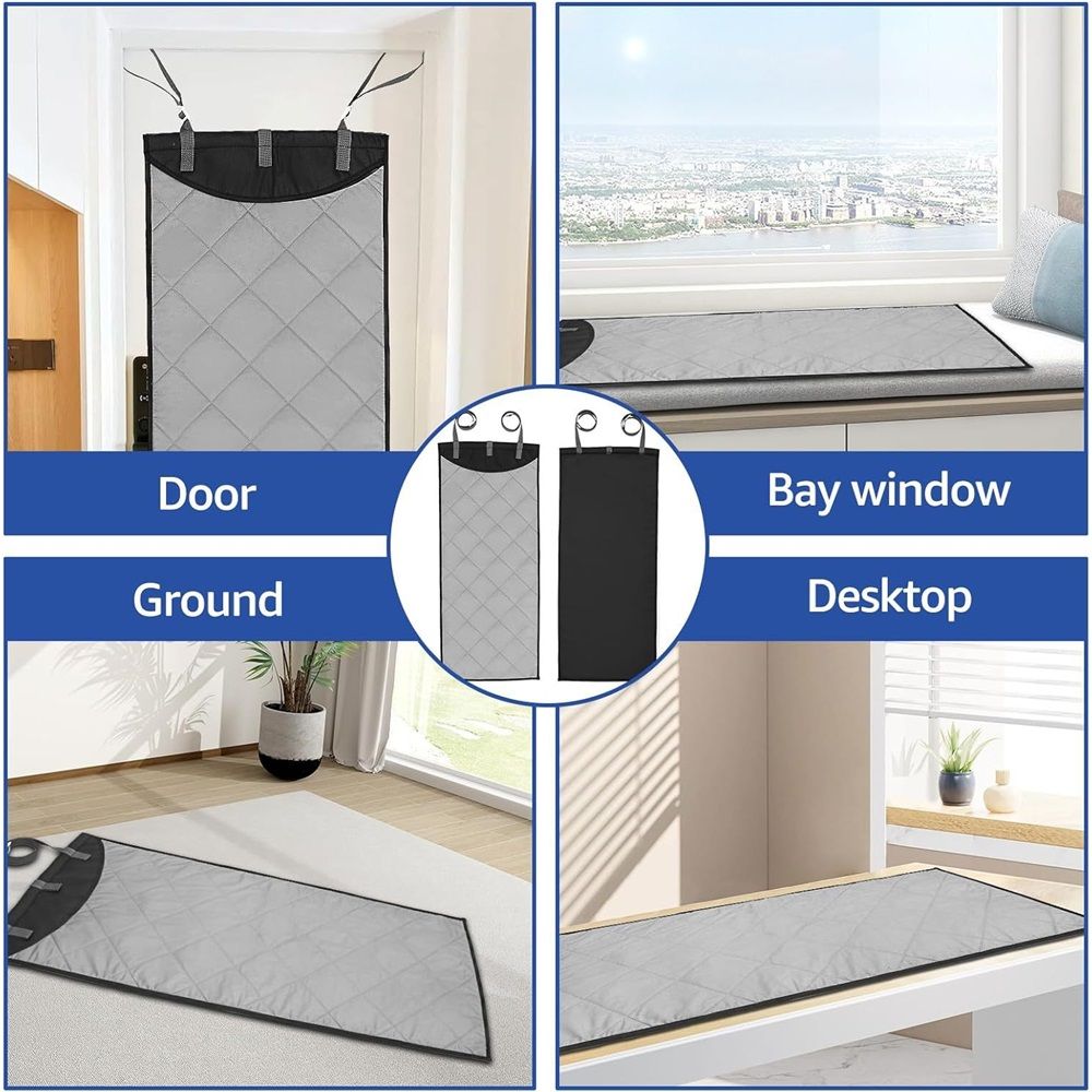 Over The Door Clothes Steamer Pad,45 ×19 inch Heat-resistant Over The Door Press Steam Pad,Vertical Hanging Over Door Clothes Steamer Pad for Clothes Steaming Kemu |Fashion Home Kitchen Beauty