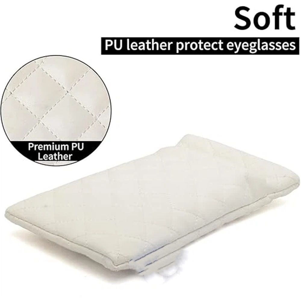 2 pack Glasses Case Double Eyeglasses Pouch Microfiber Soft Sunglasses Case, Portable Glasses Case Soft Pouch Reading Glasses Pouch for Women (only bags) Kemu |Fashion Home Kitchen Beauty