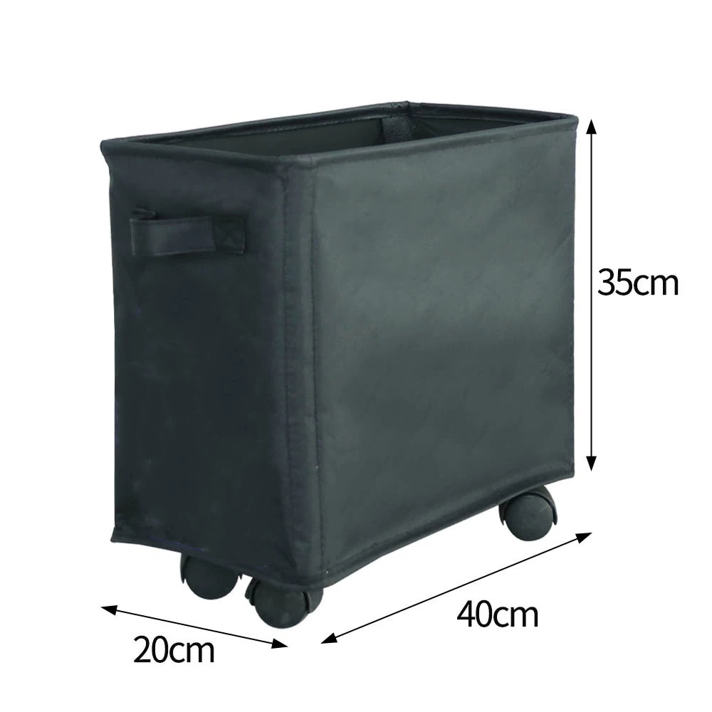 13.77 Inches Slim Laundry Basket on Wheels, Collapsible Rolling Laundry Hamper, Foldable Narrow Corner Clothes Storage Bins Kemu |Fashion Home Kitchen Beauty