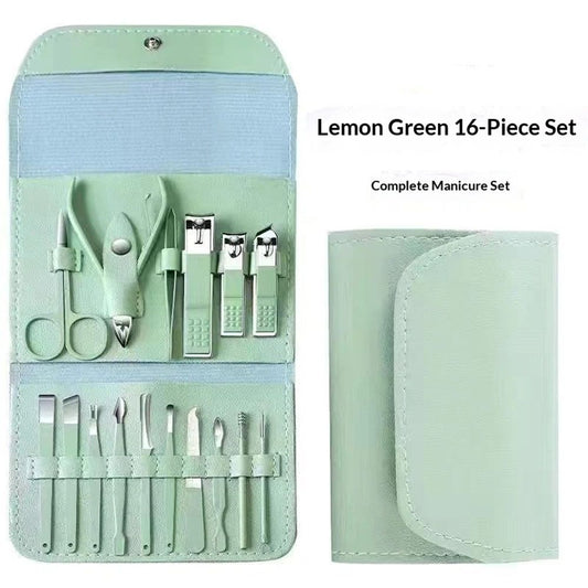 Manicure Set Professional, Nail Clippers, Pedicure Kit, 16 In 1 Grooming Kit Stainless Steel, Toenail Scissors Tools for Men Women Mint Upgraded Version Kemu |Fashion Home Kitchen Beauty