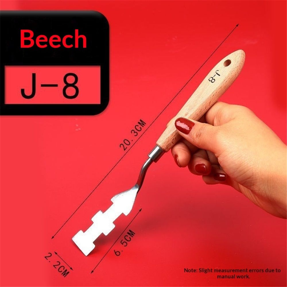 Paint Knife Set - 10pcs Stainless Steel Spatula Palette Knife Painting Tools Knives Wood Handle with Different Shapes and Sizes for Oil Painting, Acrylic Mixing Kemu |Fashion Home Kitchen Beauty