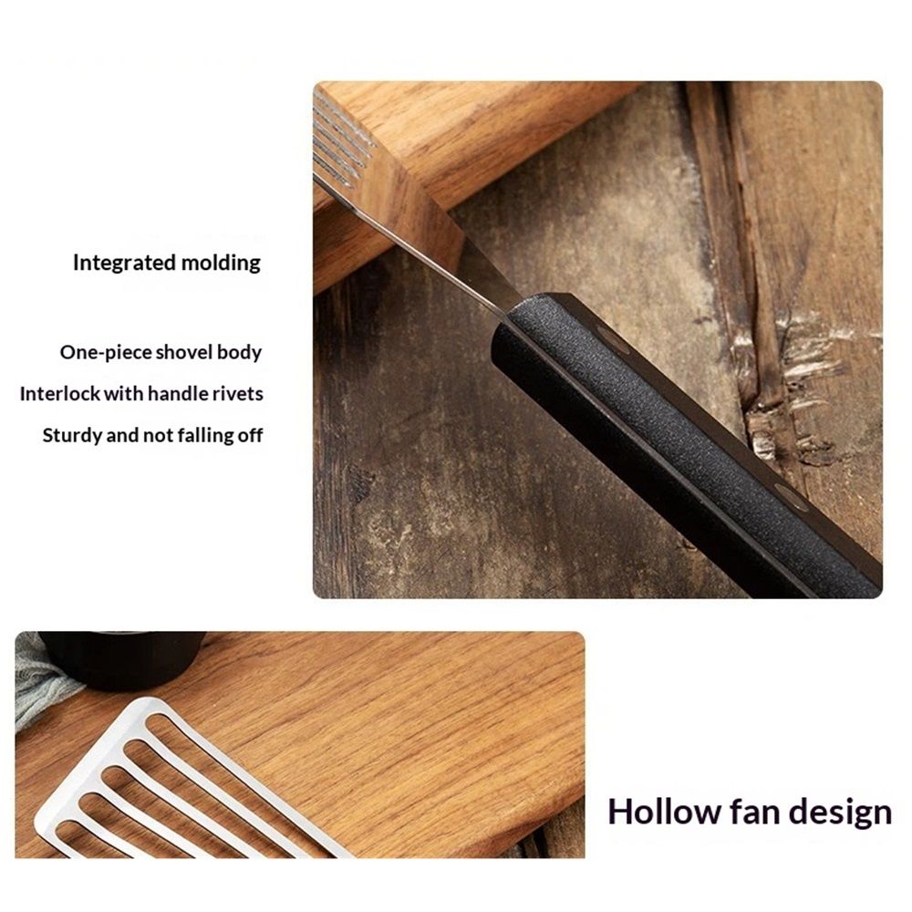 Fish shovel Stainless Steel Flexible, Corrosion Resistant, Kitchen Slotted, Slotted with Handle for Cooking, Grilling, Flipping, Egg, Cookie, Pancake and Burger Kemu |Fashion Home Kitchen Beauty