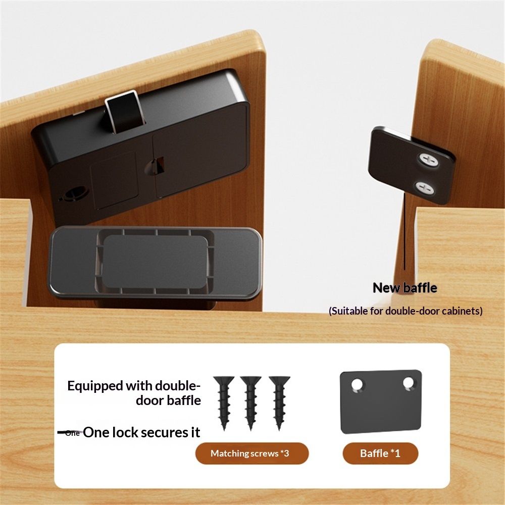 Fingerprint Cabinet Lock, Smart Biometric, Keyless Hidden, Child Safety Electric Lock,Storing 20 Fingerprints Kemu |Fashion Home Kitchen Beauty