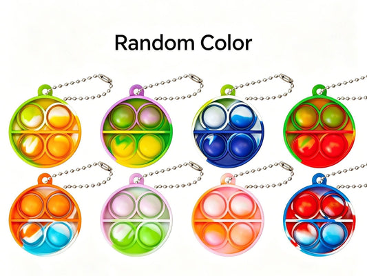 8pk 3cm Heart Pop It Fidget Keychain Kemu |Fashion Home Kitchen Beauty