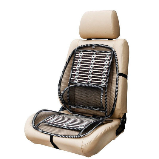 1pc Car Bamboo Wire Cooling Seat Cushion With Backrest Kemu |Fashion Home Kitchen Beauty