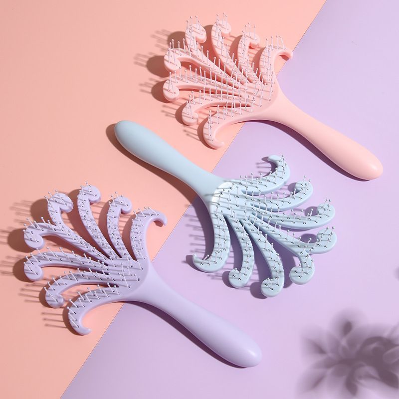 Light Pink & Light Blue Octopus Scalp Brush 2Pcs Kemu |Fashion Home Kitchen Beauty