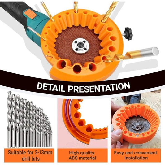 Drill Bit Sharpener with Gloves New Drill Bit Sharpener Improved Drill Bit Grinder for 2 to Drill Bits and 115 and Grinders, 13 mm, 125 mm Kemu |Fashion Home Kitchen Beauty