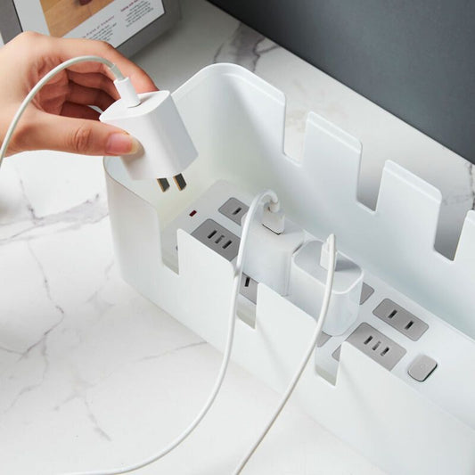 Box of Storage in Wire with Cover in Wood, Used to Hide the Wires, 301211cm Kemu |Fashion Home Kitchen Beauty