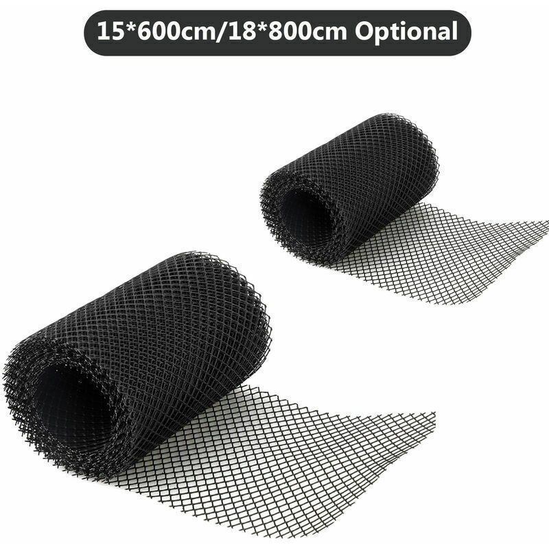Plastic Gutter Guard Mesh with 10 Clip Hooks Leaf Protection Net, 18 X 800 cm, 800 cm Kemu |Fashion Home Kitchen Beauty