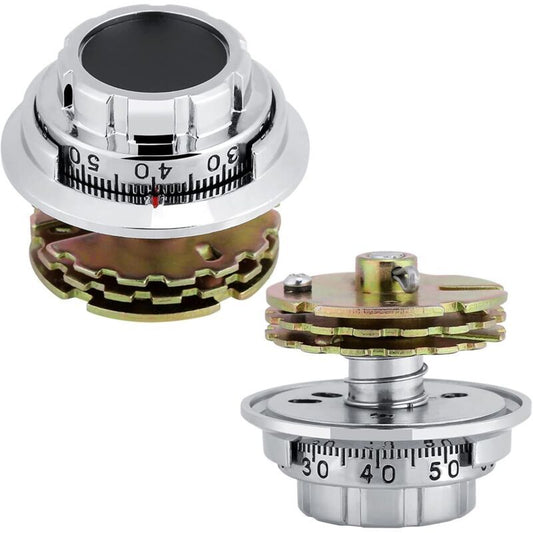 Metal Combination Padlock with Disc Code Anti-Theft Robust, Chrome Jewelry, Cabinets Diameter, for Safes, 6.6 cm Diameter Kemu |Fashion Home Kitchen Beauty