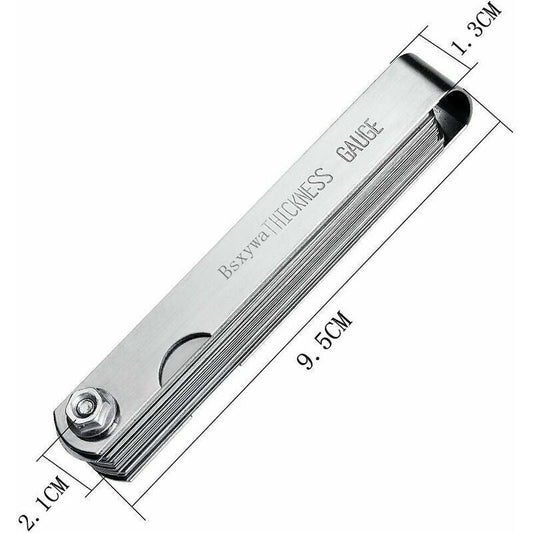 32 Blades Stainless Steel Feeler Gauge Set Metric and Imperial Dual Marking Thickness Gauge for Measuring Valve Clearance Kemu |Fashion Home Kitchen Beauty