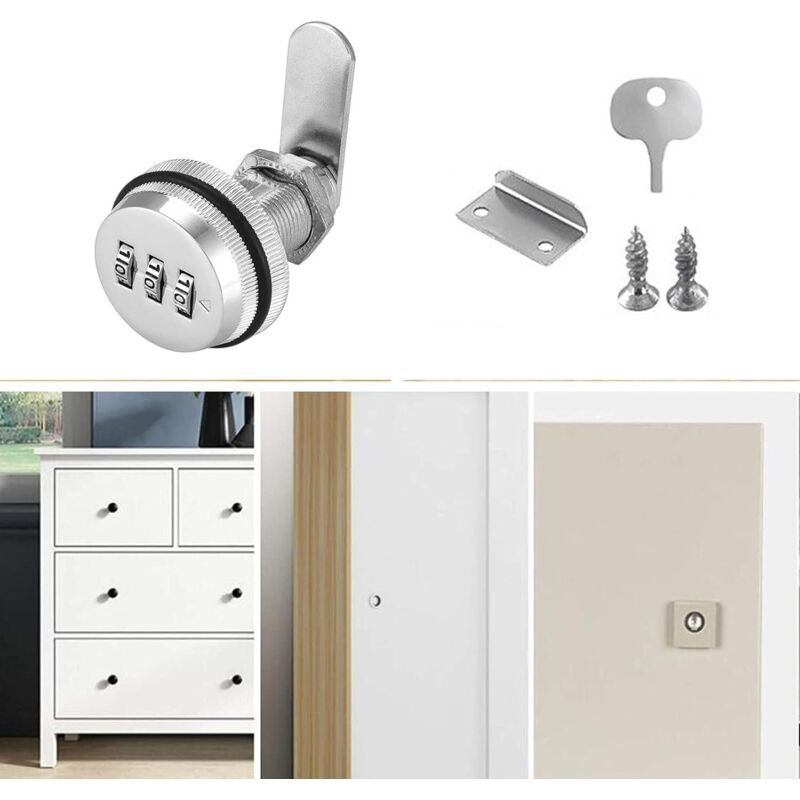 Pieces Drawer of Safety Letter Box Lock of Combination Cam Cabinet Code Lock Lock a Came Without Wrench Kemu |Fashion Home Kitchen Beauty