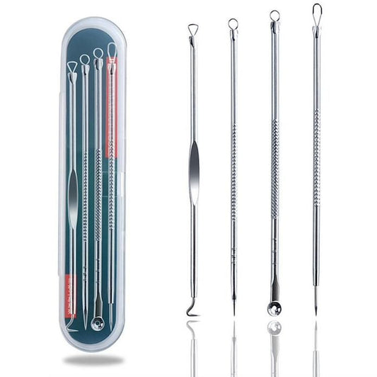 4-pack Blackhead Remover Tool, Silver