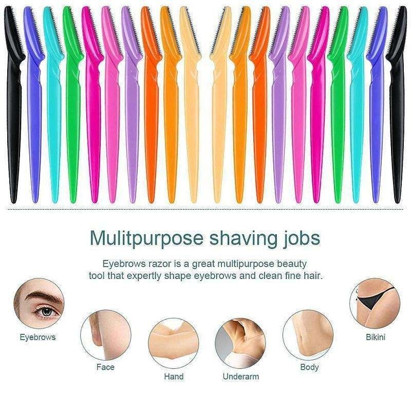 6-pack MultiColor Eyebrow Beard Knife Trimmer, 1.2mm Kemu |Fashion Home Kitchen Beauty