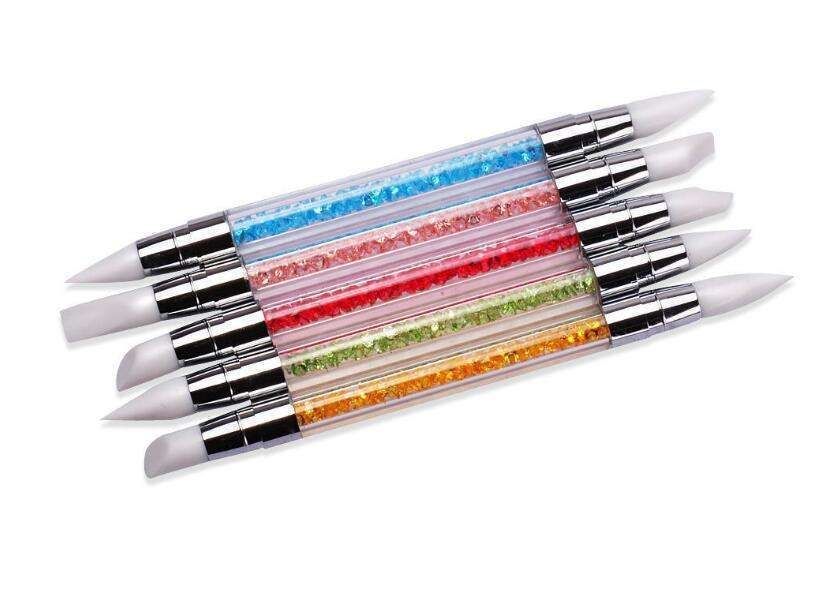 5pcs UV brushes silicone double-sided multicolor Kemu |Fashion Home Kitchen Beauty