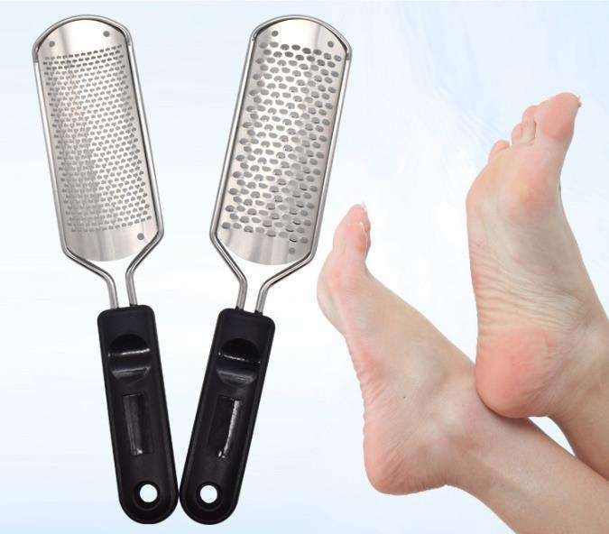 Black Stainless Steel Foot File, Smooth Feet With Style Kemu |Fashion Home Kitchen Beauty