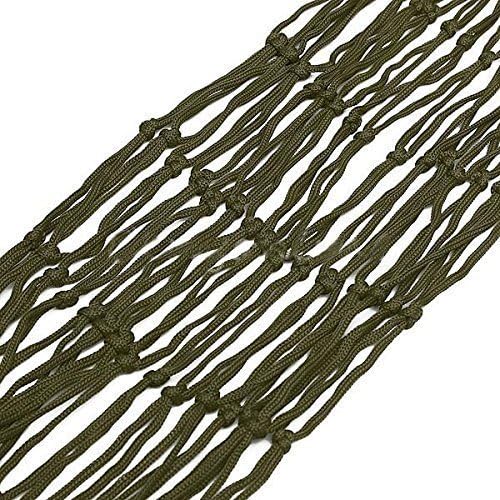 Green Nylon Hammock Net Breathable Mesh Lightweight Portable Quick-Drying for Camping Garden Travel 1 Piece Kemu |Fashion Home Kitchen Beauty