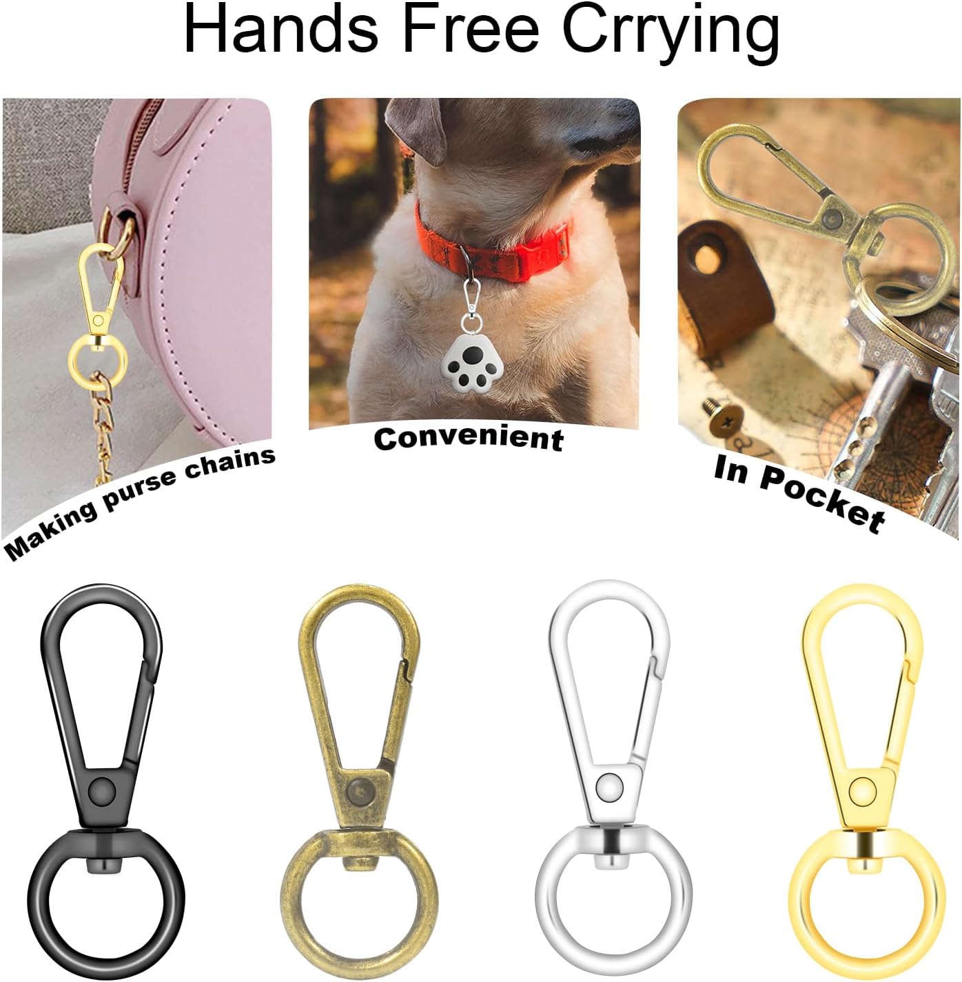 1/2 Inch Lobster Claw Clasp Swivel Snap Hook for Purse, 12 Pack Metal Swivel Lobster Clasps Purse Bag Strap Hardware Making Lanyard Hooks Keychain Clip, GunBlack Kemu |Fashion Home Kitchen Beauty